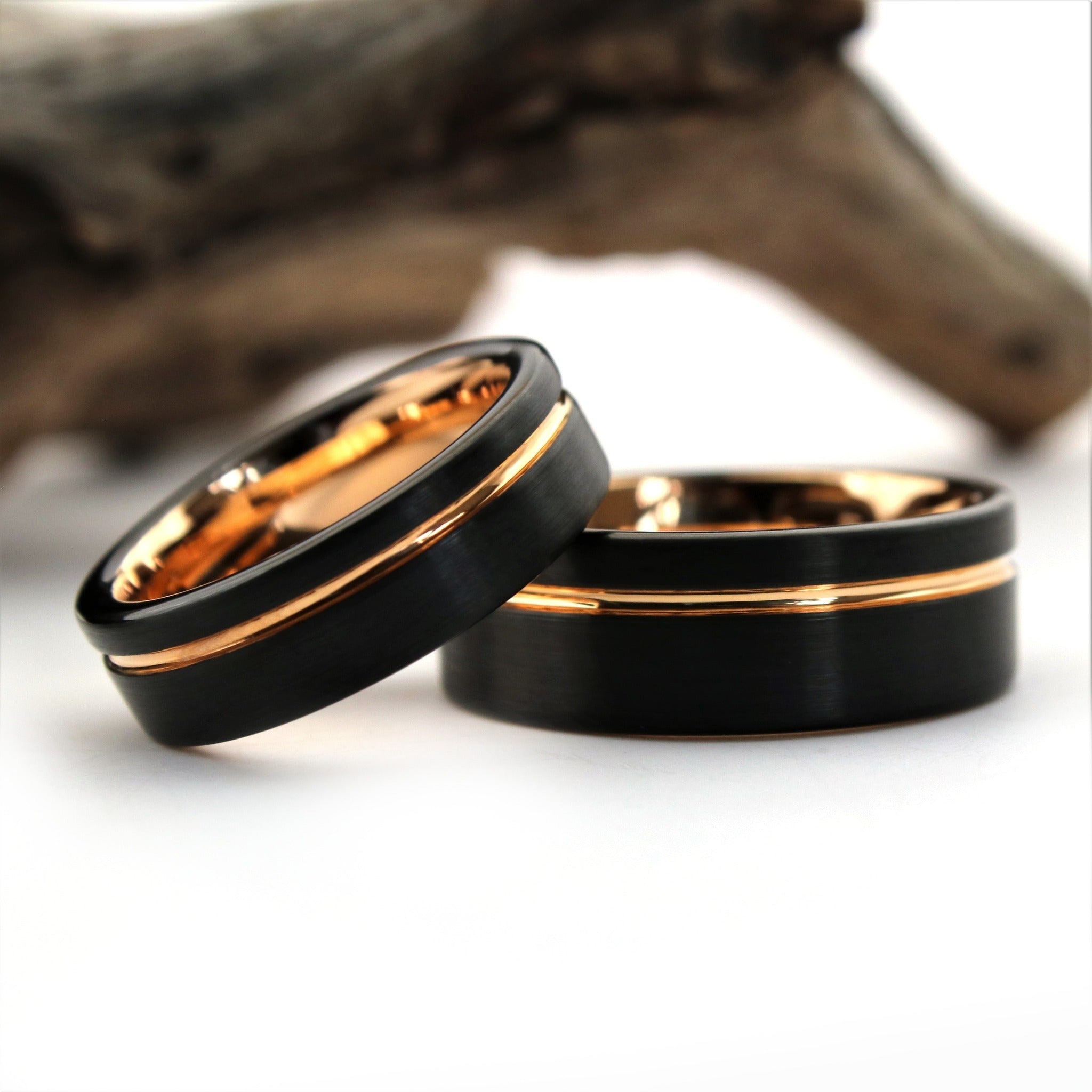 The Legend Set | Rose Gold Wedding Ring Set | Thorum