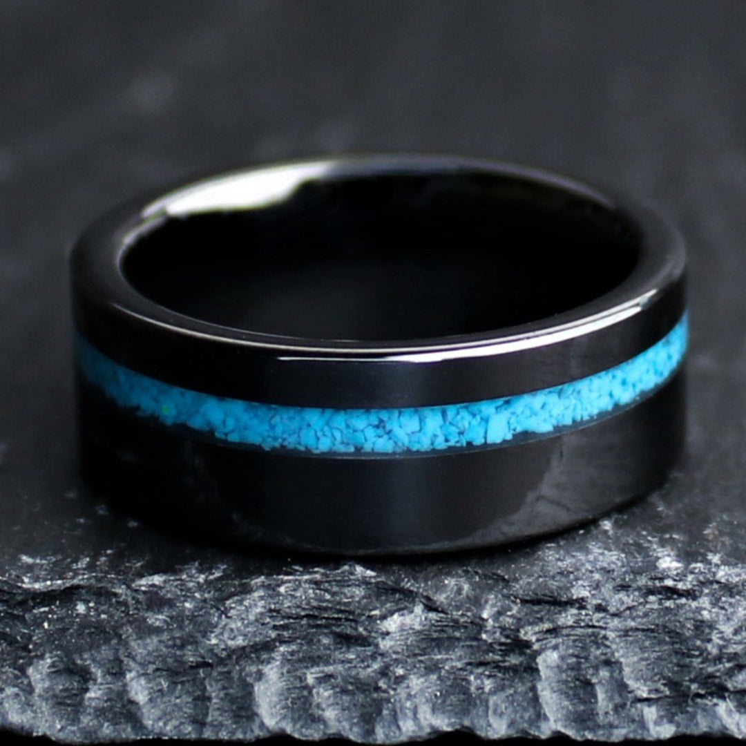 The Prospector | Arizona Turquoise Men's Wedding Ring | Thorum