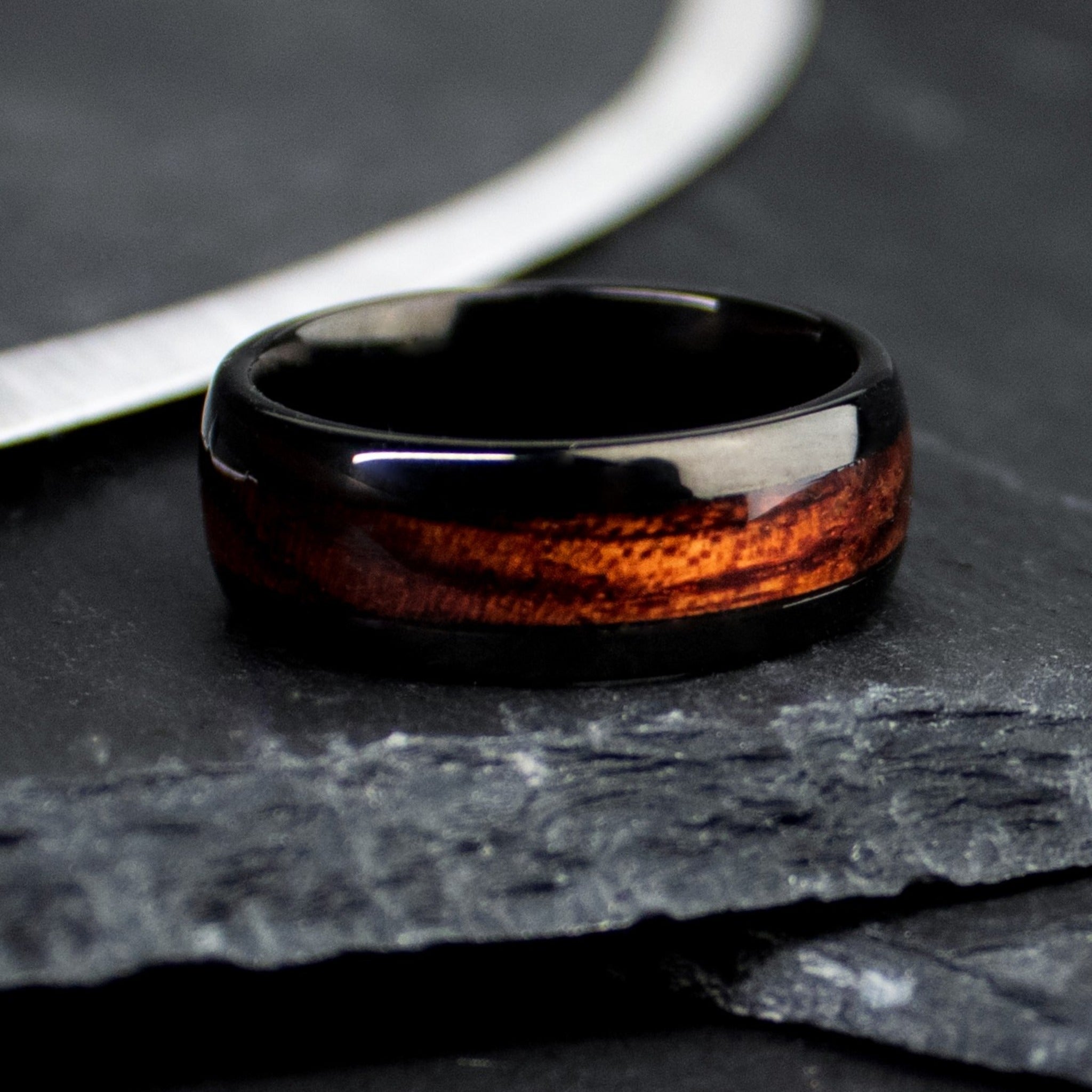 The Ragnar | Ironwood in Tungsten Carbide Wedding Ring | Thorum