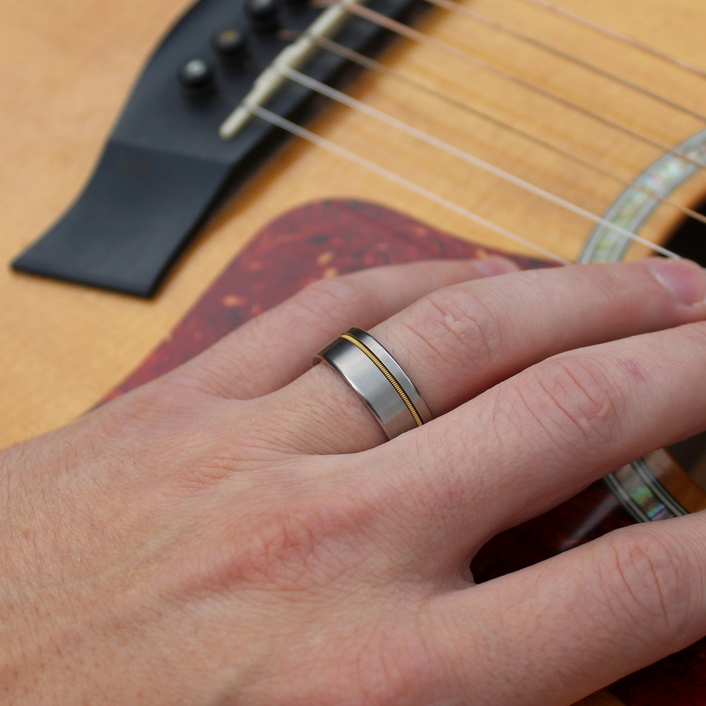 Metal Ring String Instrument The Zeppelin | Titanium Guitar String Ring | Thorum
