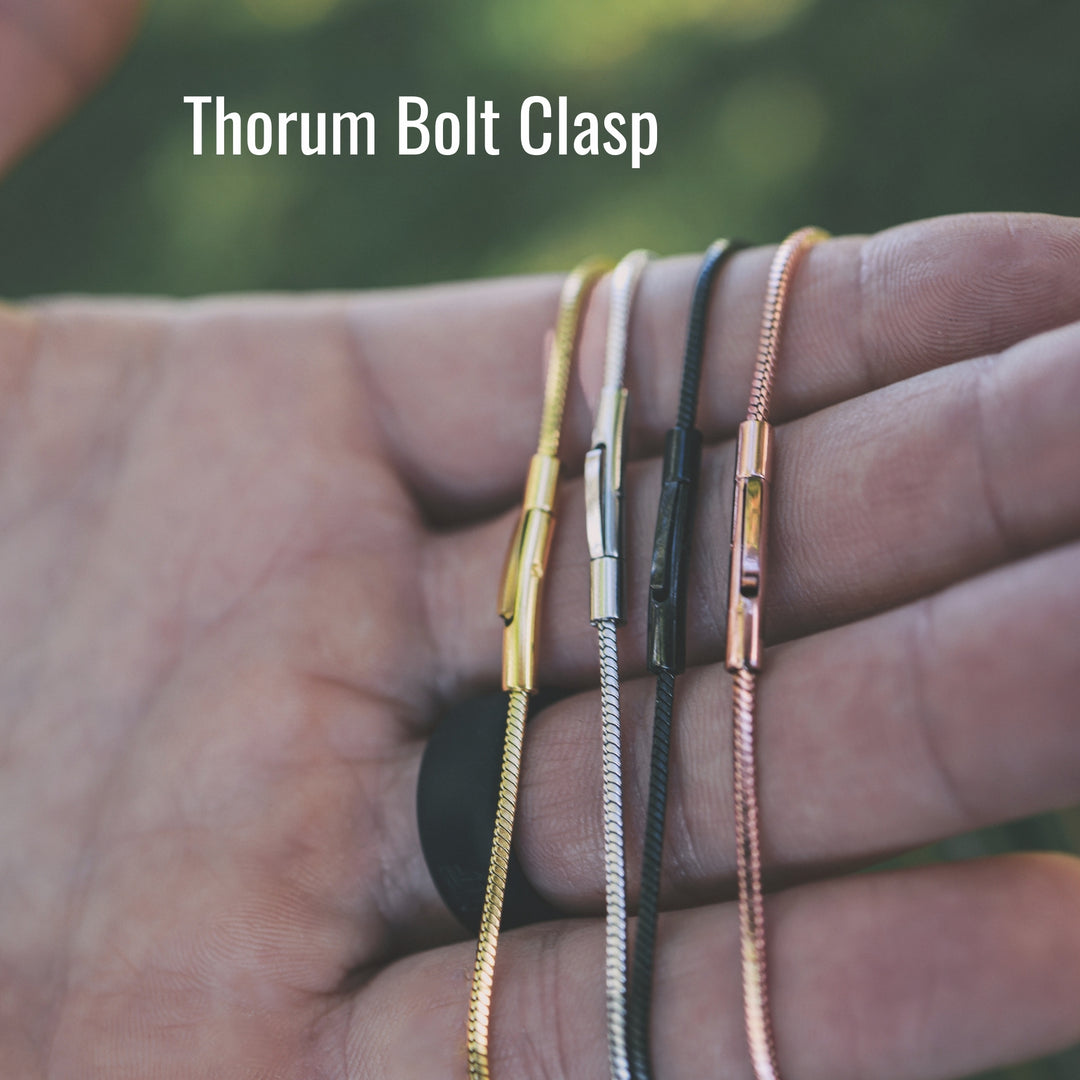 Charcoal | Men's Black Pendant Chain Necklace | Thorum Charcoal | Men's Black Pendant Chain Necklace | Thorum